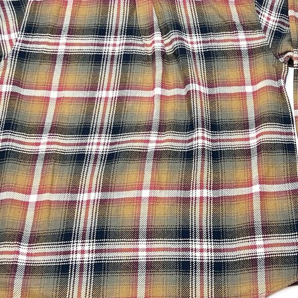 Orvis Tan Plaid Heavyweight Flannel Men Medium Long Sleeve Button Down Shirt New - Picture 7 of 12